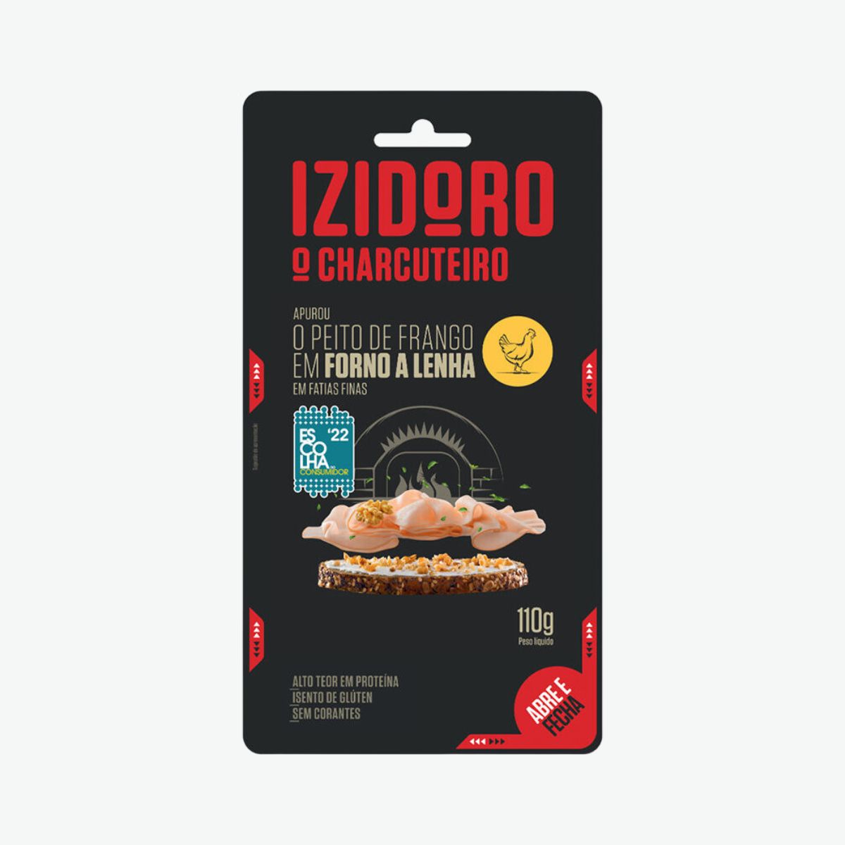 Peito de Frango Fatias Finas Forno Lenha Izidoro | 110g