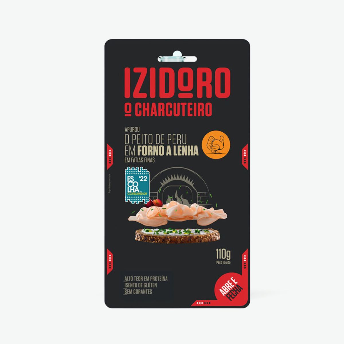 Peito de Peru Fatias Finas Forno Lenha Izidoro | 110g