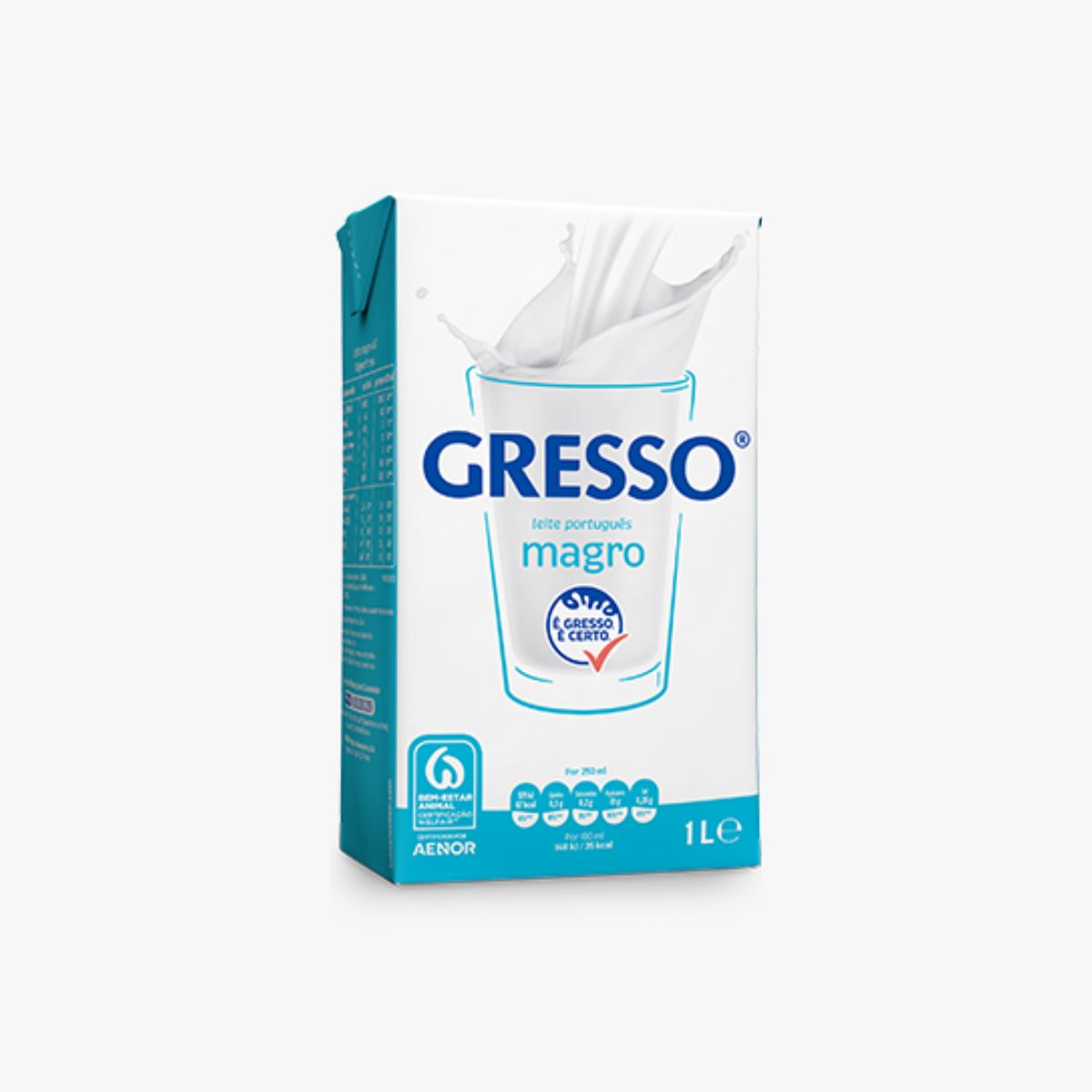 Leite UHT Magro Gresso 1L