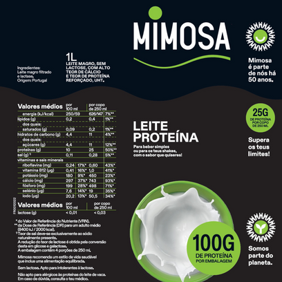 Leite Mimosa Proteína 1L