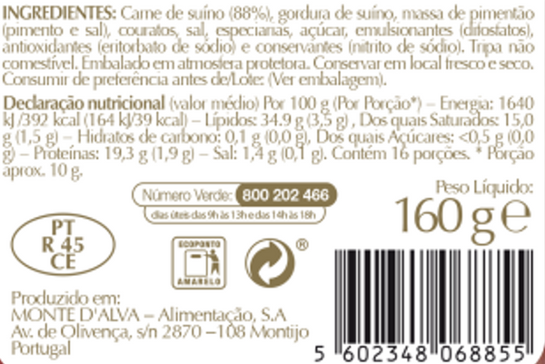 Chouriço Damatta Sabor Português | 160g