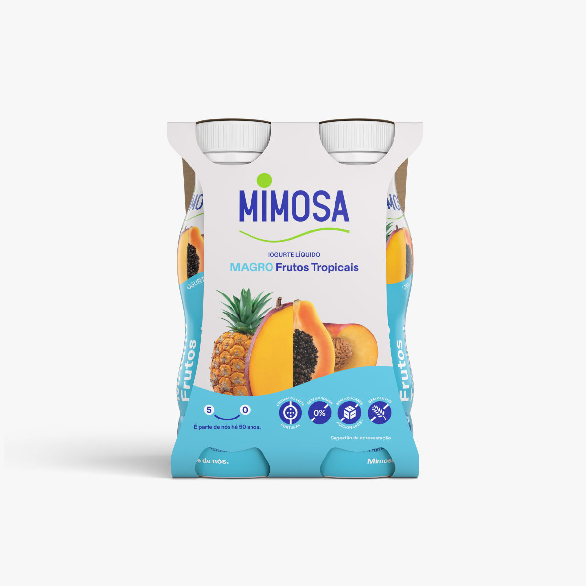 Iogurte Líquido Magro Frutos Tropicais Mimosa
