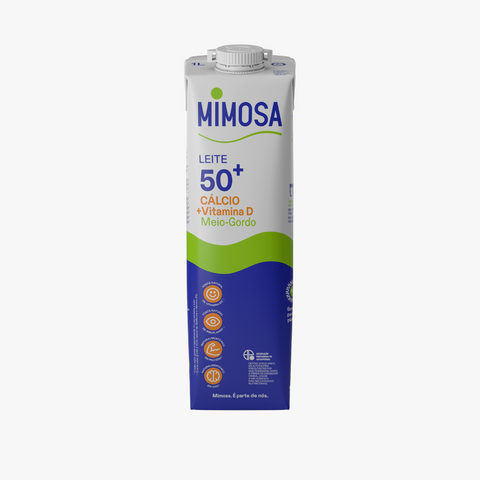 Leite UHT Meio Gordo Cálcio Mimosa