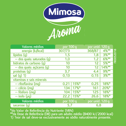 Iogurte Multisabores Morango/Coco/Tutti-Frutti Mimosa (8x120g)