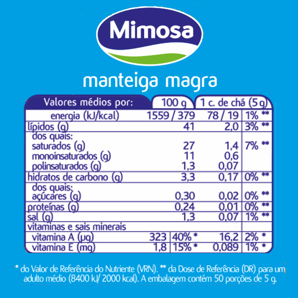 Manteiga Magra Mimosa 250g