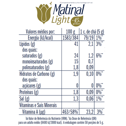 Manteiga Magra Matinal 250g