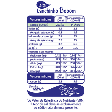 Leite Lanchinho Booom Morango Mimosa (4x200ml)