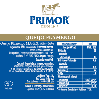 Queijo Flamengo Bola Primor 350g